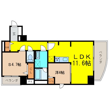 ﾌｪﾘｼｴ安堂寺町の物件間取画像